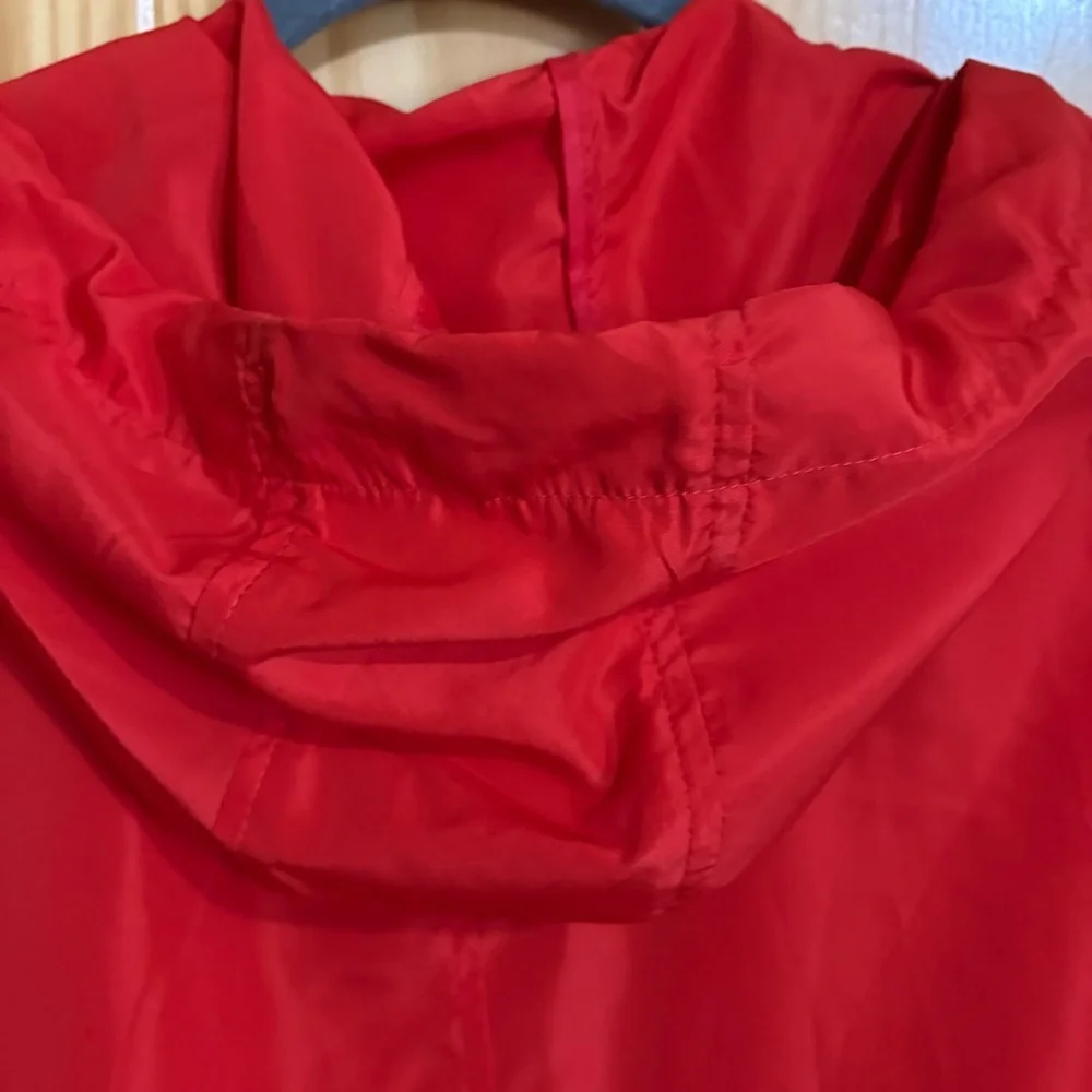PRIMARK Red Thin Hooded Wind / Rain Jacket - Picture 5 of 8